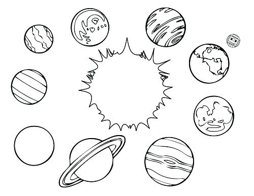 500x386 Planet Coloring Pages Planet Coloring Sheets Pluto Planet