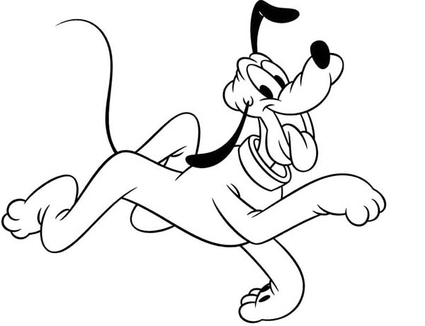 600x460 Cute Pluto The Dog Coloring Page Color Luna