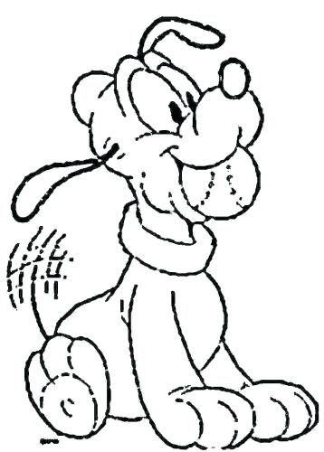 358x500 Pluto Coloring Page Medium Size Of Coloring Pages Baby Bone Page