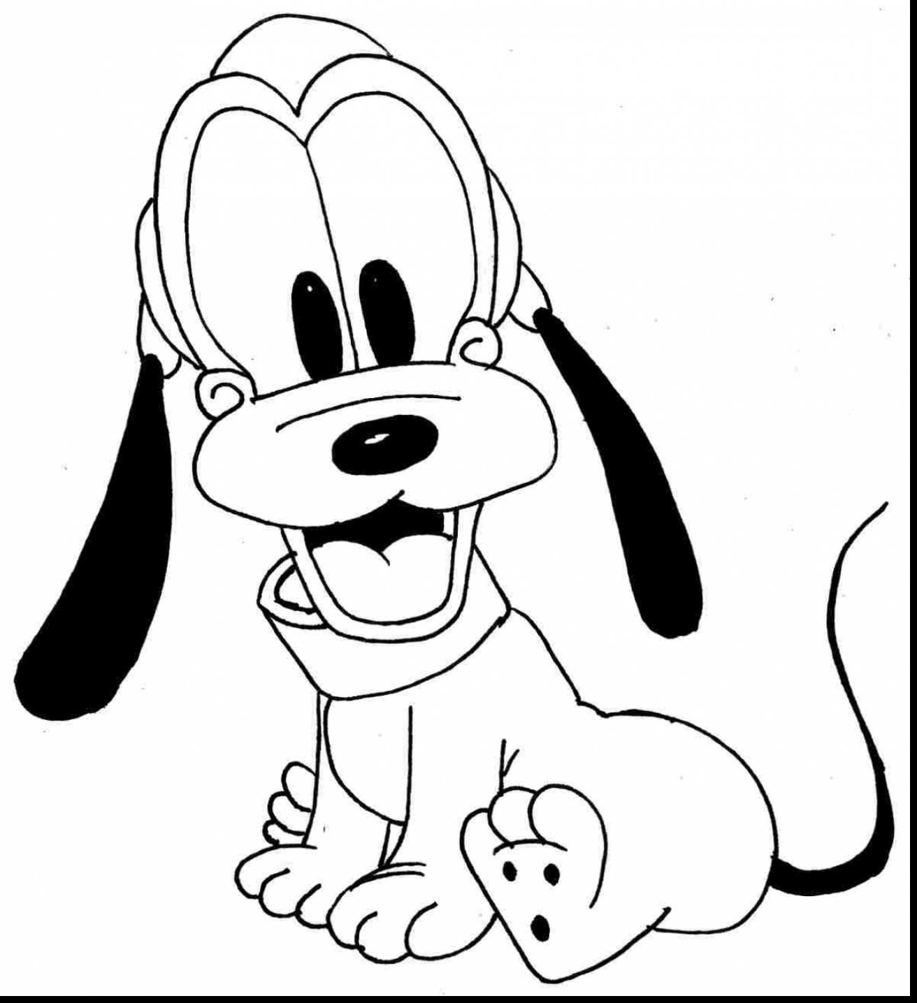 1312x1436 Pluto The Dog Coloring Page Free Printable Pages Unbelievable