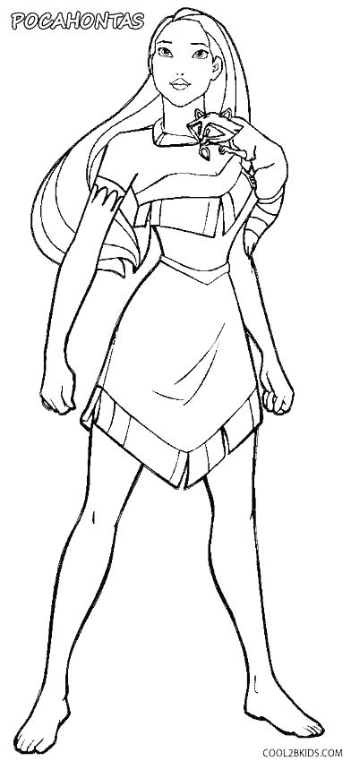 392x850 Pocahontas Coloring Pages