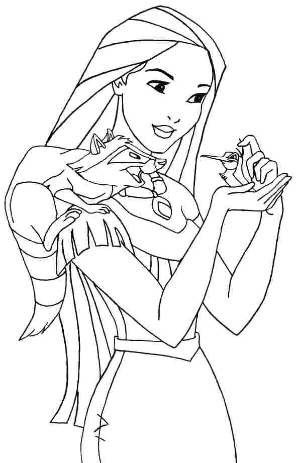 591x922 Historical Pocahontas Coloring Pages More Drawing