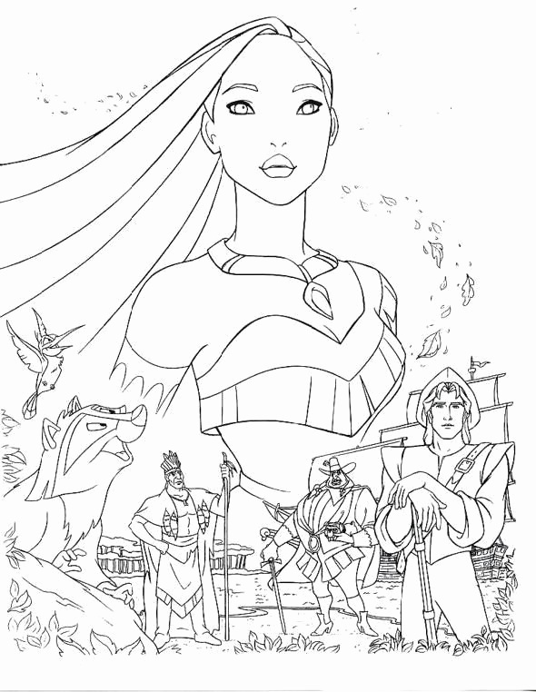 590x762 28 Beautiful Pictures Of Pocahontas Coloring Pages Free Coloring