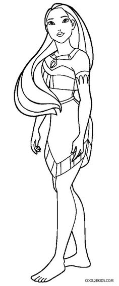 236x569 Pocahontas Color Page, Disney Coloring Pages, Color Plate