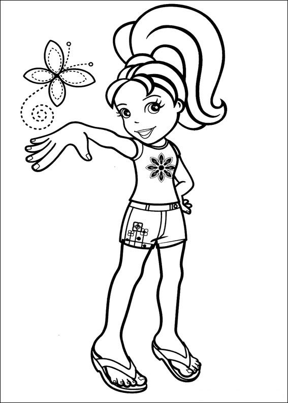 567x794 Pocket Coloring Page Kids N Fun 47 Coloring Pages Of Polly Pocket