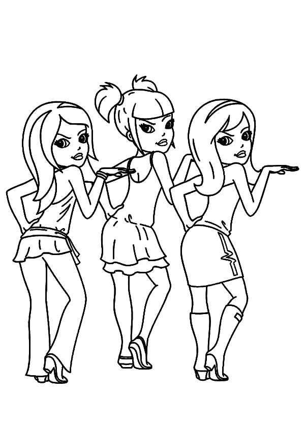 600x827 Polly Pocket And Best Friends Are Dancing Coloring Pages Best