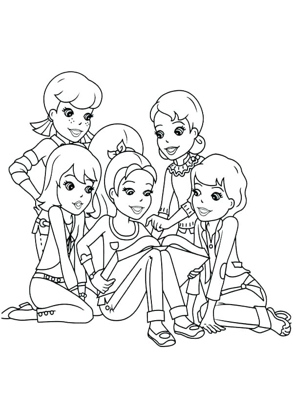 600x840 Fascinating Polly Pocket Coloring Pages