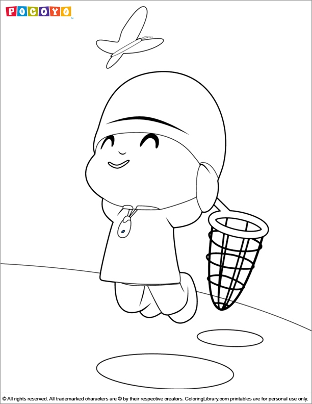 Pocoyo Coloring Pages
