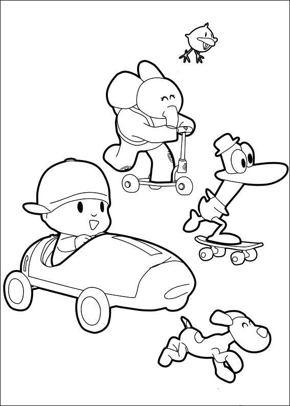 567x794 Free Printable Pocoyo Coloring Pages For Kids Pocoyo