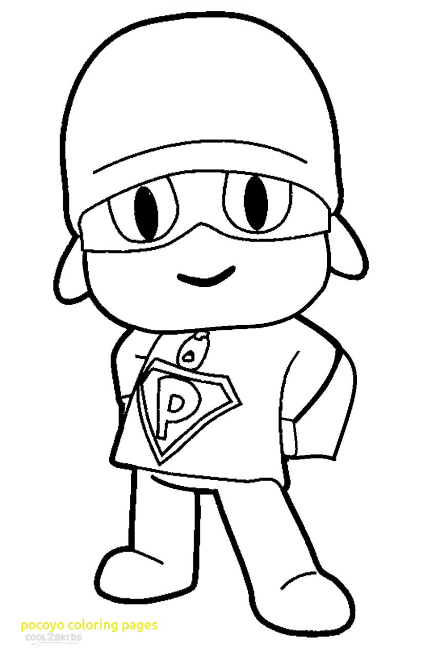850x1275 Pocoyo Coloring Pages With Printable For Kids Of Lively Pocoyo