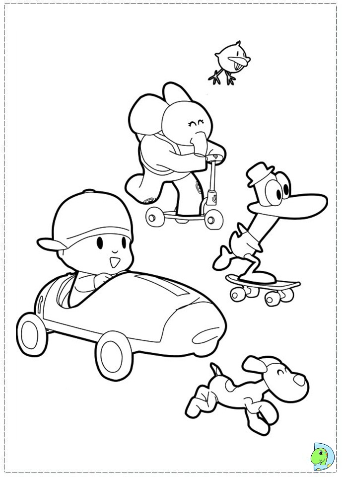 691x960 Pocoyo Colorear