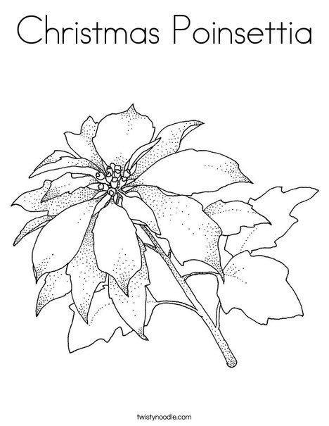 468x605 Christmas Poinsettia Coloring Page