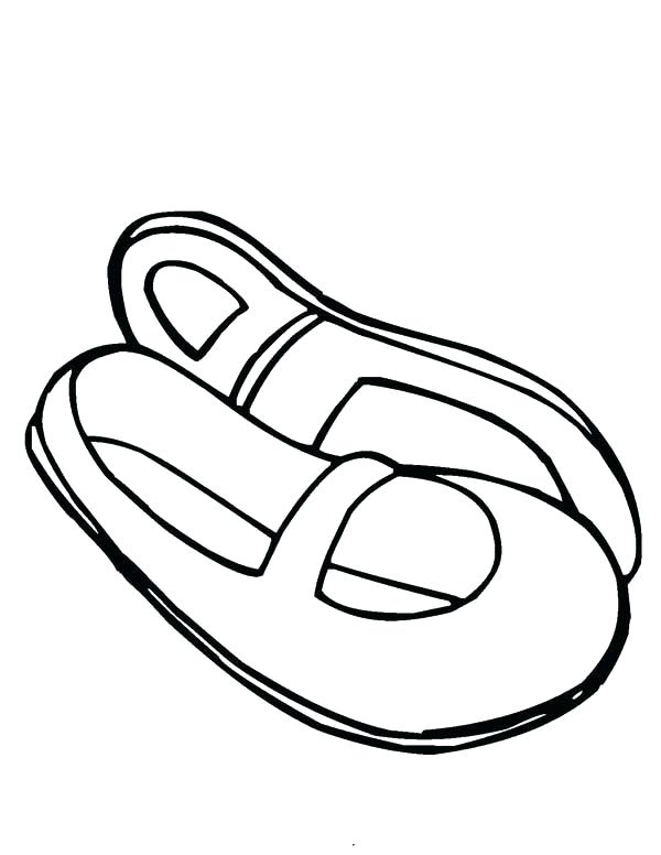 600x776 Pointe Shoes Coloring Pages 1 References For Coloring Pages Ballet