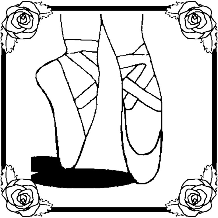 766x766 Princess Ballet Shoes Coloring Page Image Coloring Pages Women