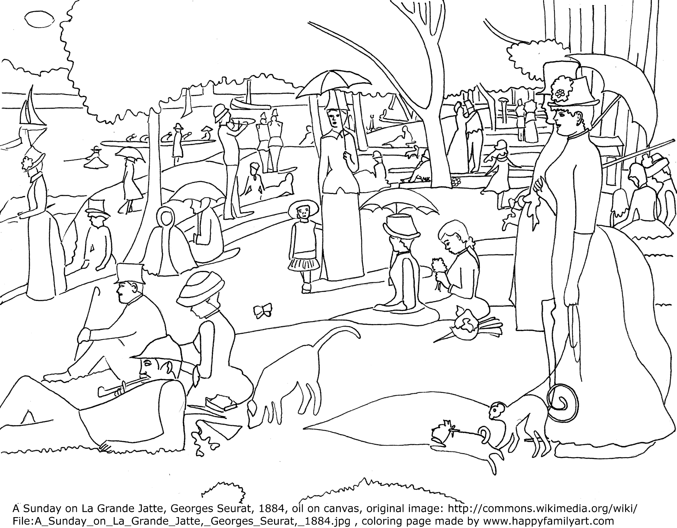 2179x1700 Revisited Pointillism Coloring Pages