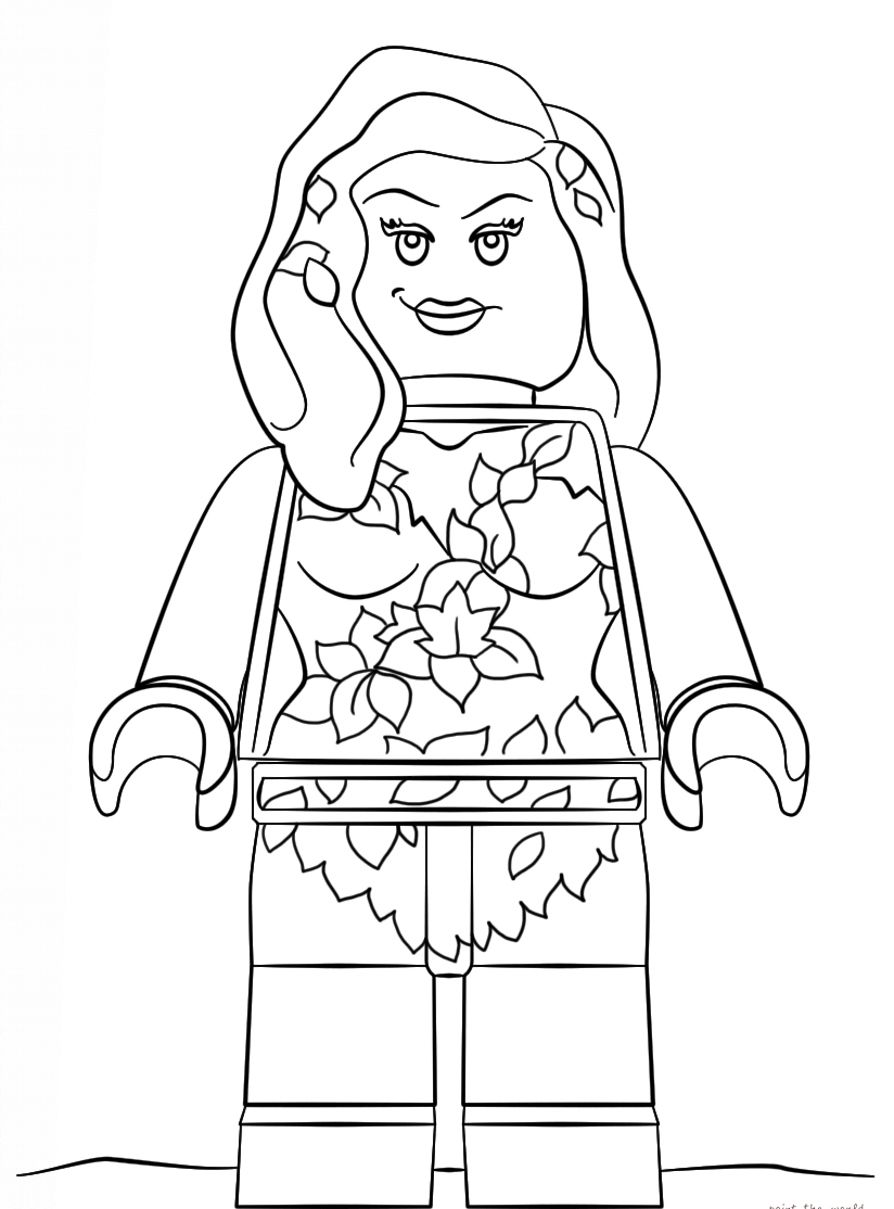Poison Ivy Coloring Pages
