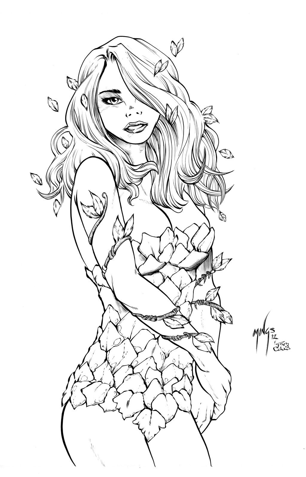 1024x1595 Pin By Deborah Hoyme On Coloring Pages Poison Ivy