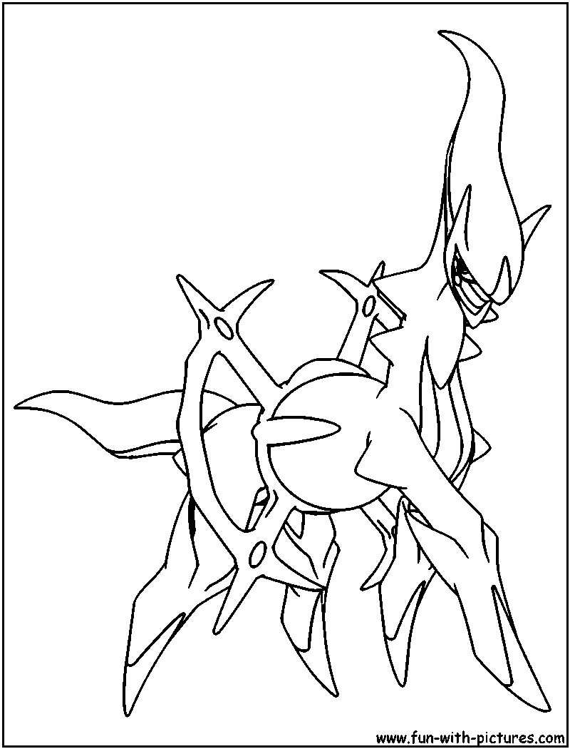 Pokemon Arceus Coloring Pages