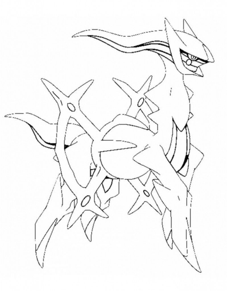 798x1024 Pokemon Arceus Coloring Pages