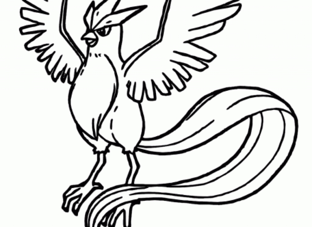 1024x745 Pokemon Articuno Coloring Pages