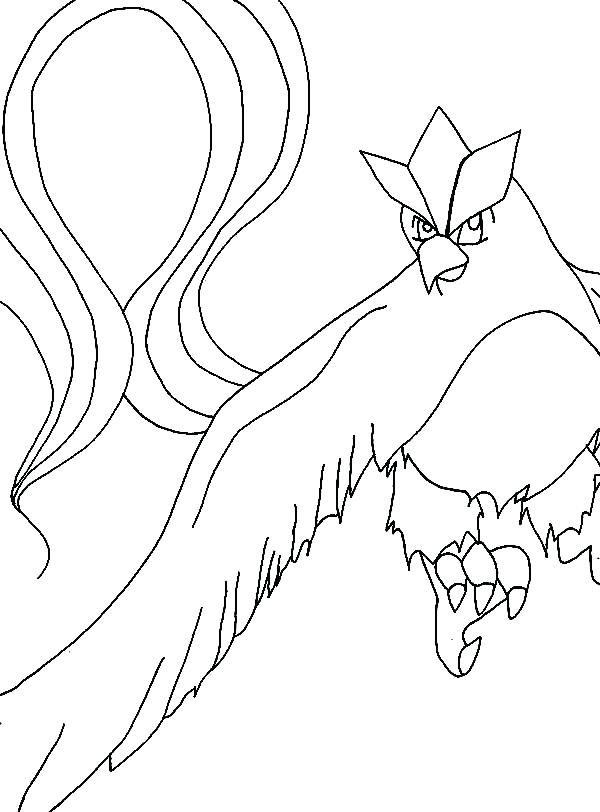 600x812 Articuno Colouring Pages Printable Coloring Top Rated Legendary