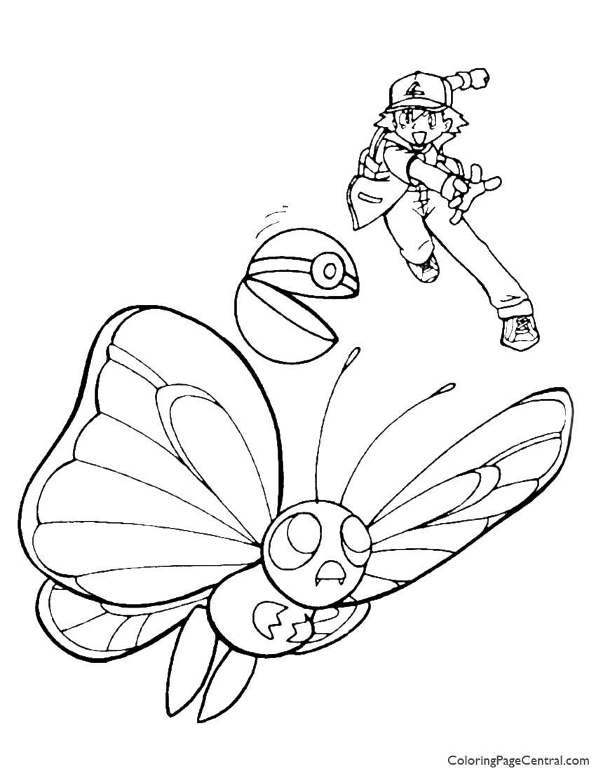 850x1100 Pokemon Ash Coloring Page 04 Coloring Page Central