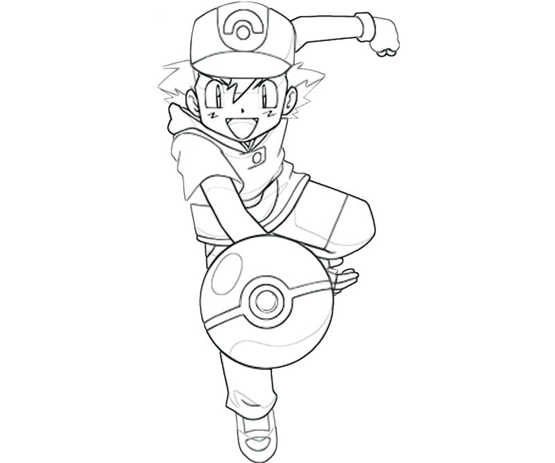 800x667 Pokemon Ball Coloring Page