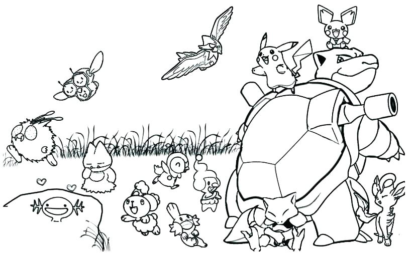 820x527 Pokemon Black And White Coloring Pages