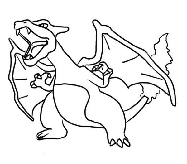 600x526 Classy Design Ideas Pokemon Coloring Pages Mega Charizard Ex