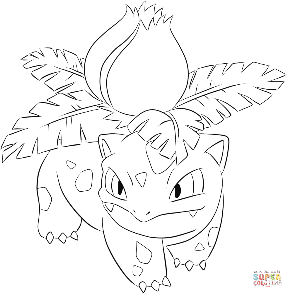 983x1000 Ivysaur The Bulbasaur Pokemon Evolutions Coloring Pages And Sheets