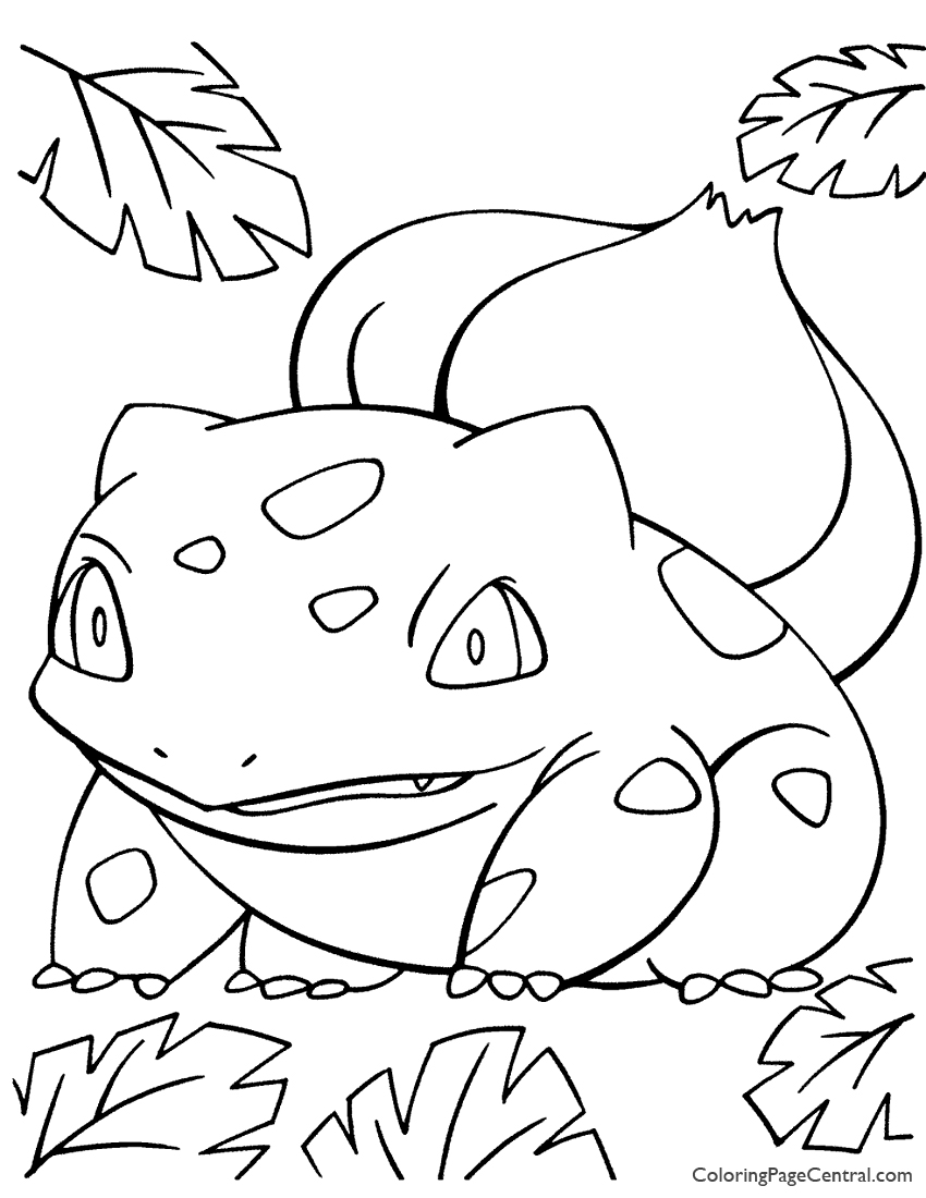 850x1100 Pokemon Bulbasaur Coloring Page 01 Coloring Page Central