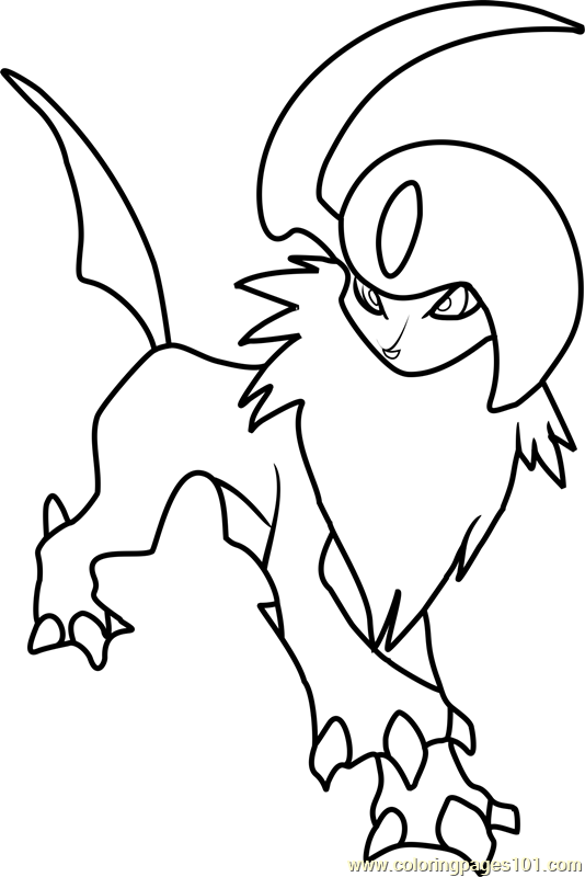 534x800 Pokemon Coloring Pages Absol