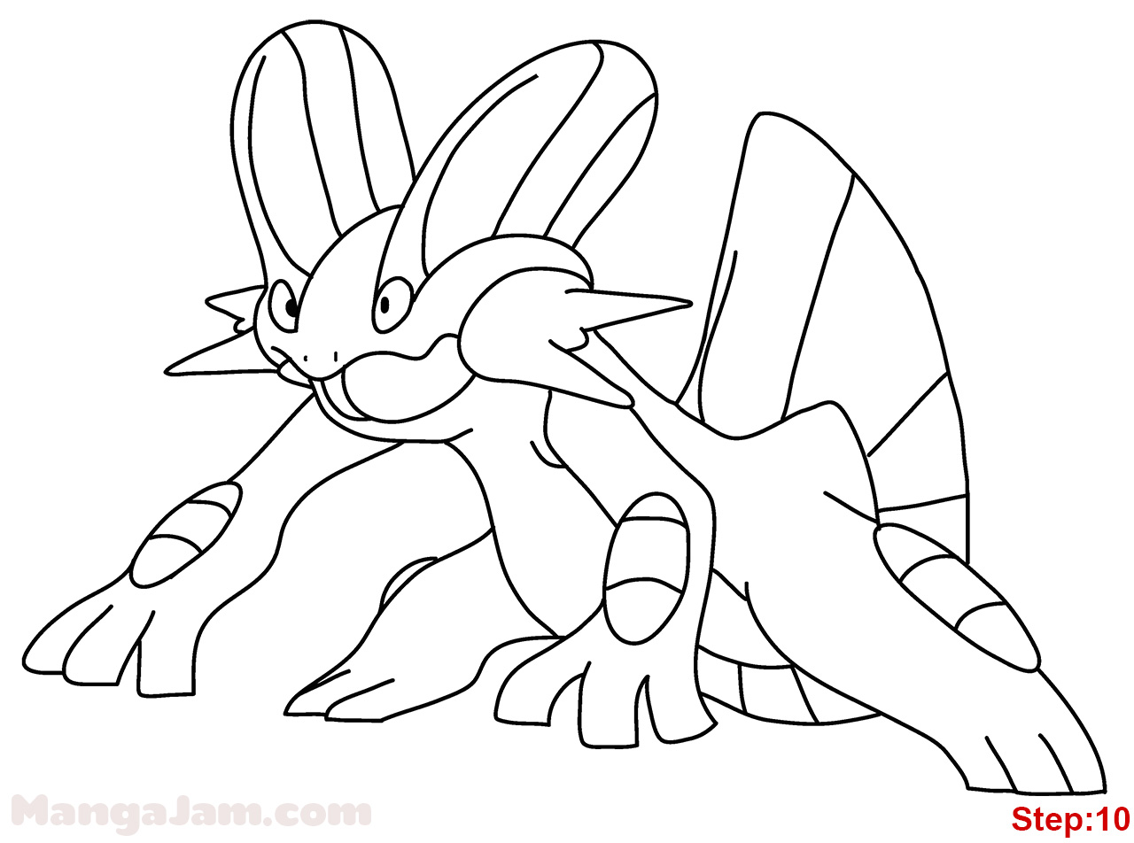 1280x952 Absol Mega Pokemon Coloring Pages For Kids Characters In Swampert
