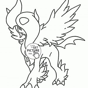 300x300 Pokemon Coloring Pages Haxorus Fresh Absol Mega Pokemon Coloring
