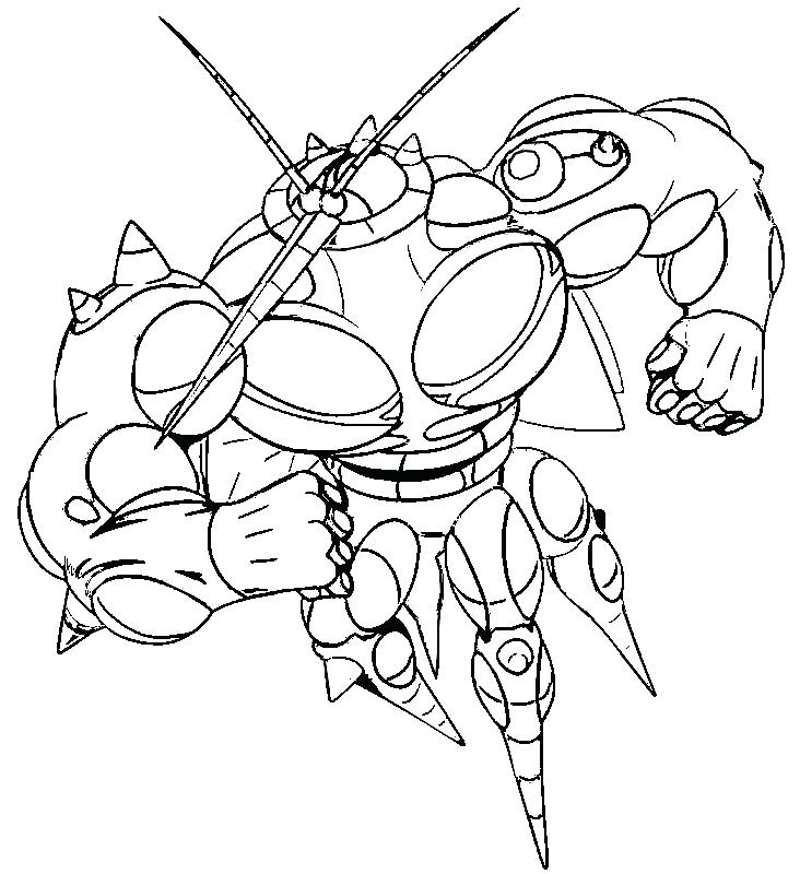 732x800 Coloriage Absol Pokemon