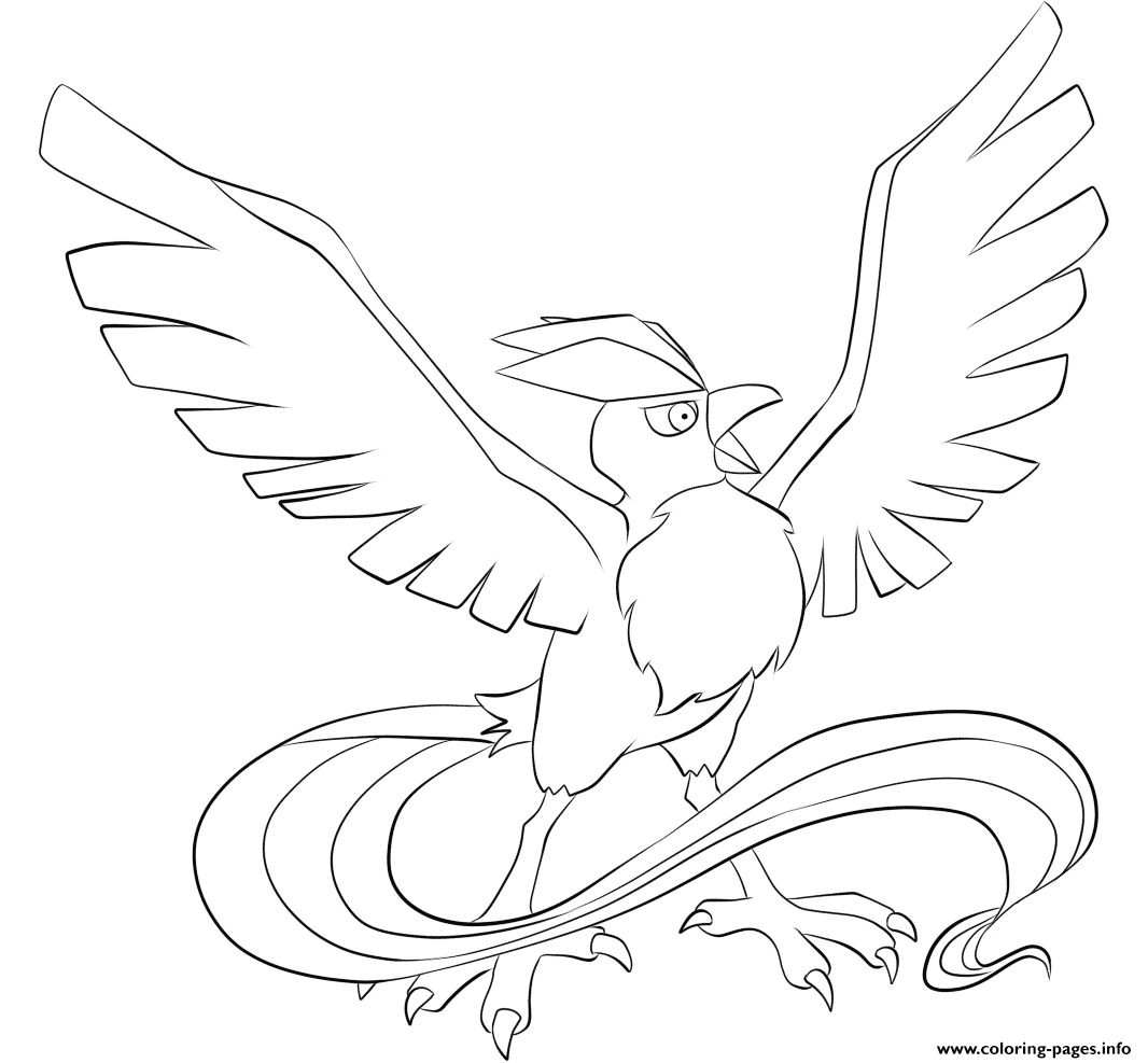 Pokemon Coloring Pages Articuno