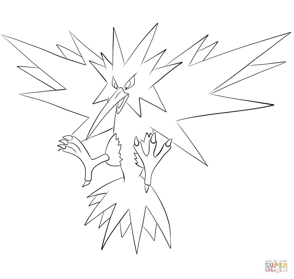 1000x949 Pokemon Coloring Pages Articuno Pokemon Coloring Pages Articuno