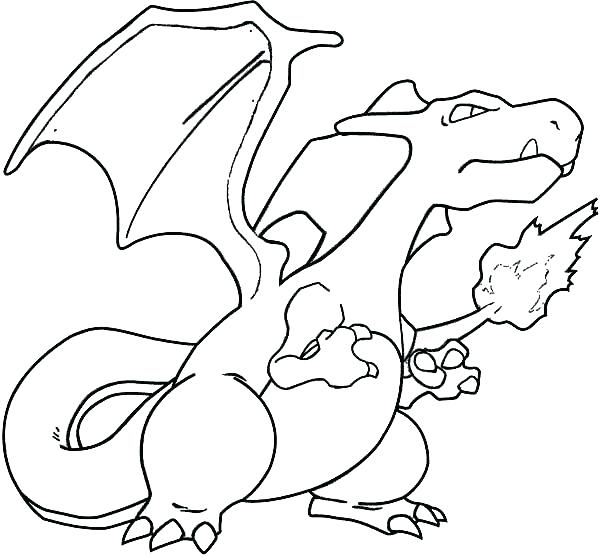 600x557 Pokemon Coloring Pages Charizard Charizard Coloring Pages Picture