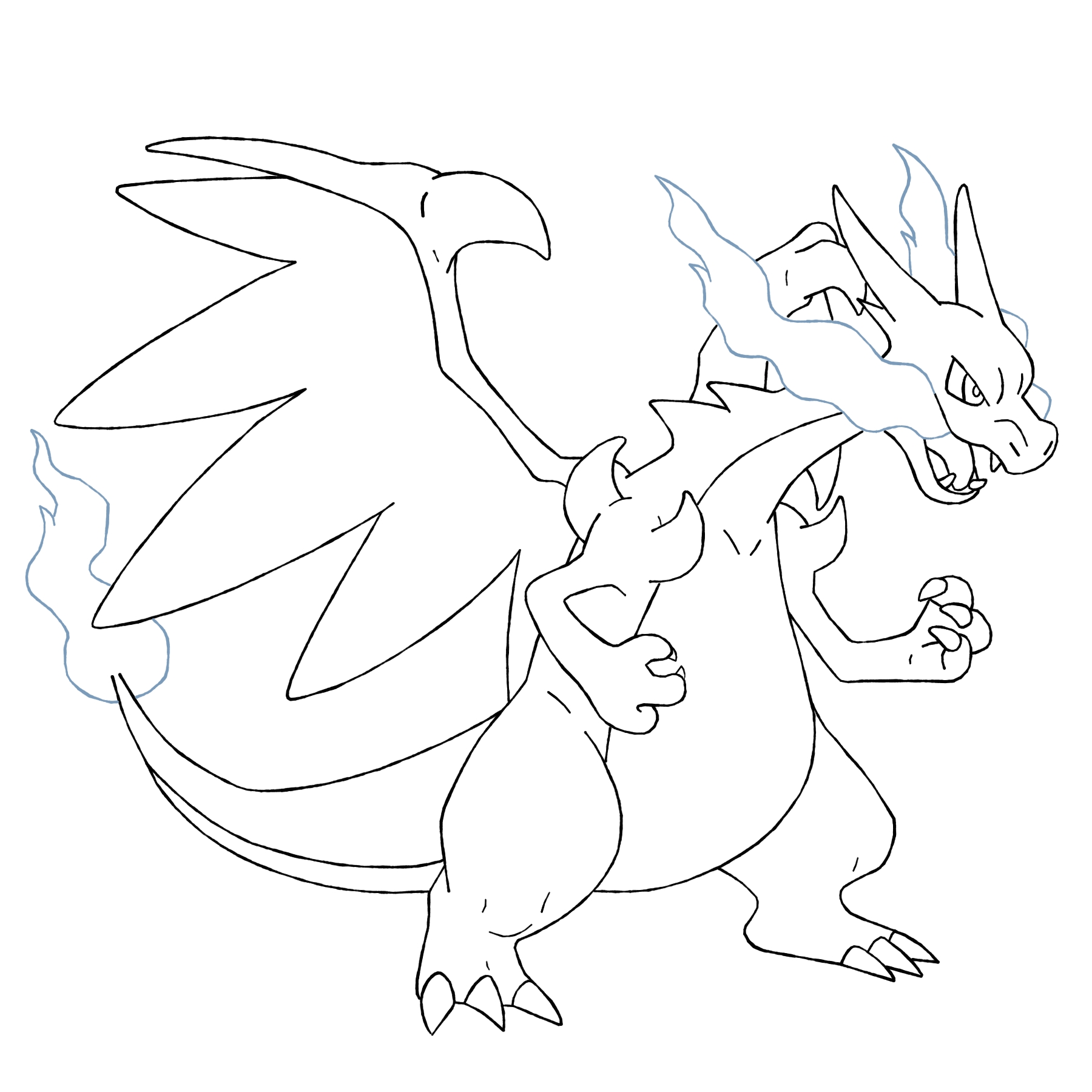 1800x1800 Wonderful Charizard Coloring Page Coloring Des 7962 Unknown