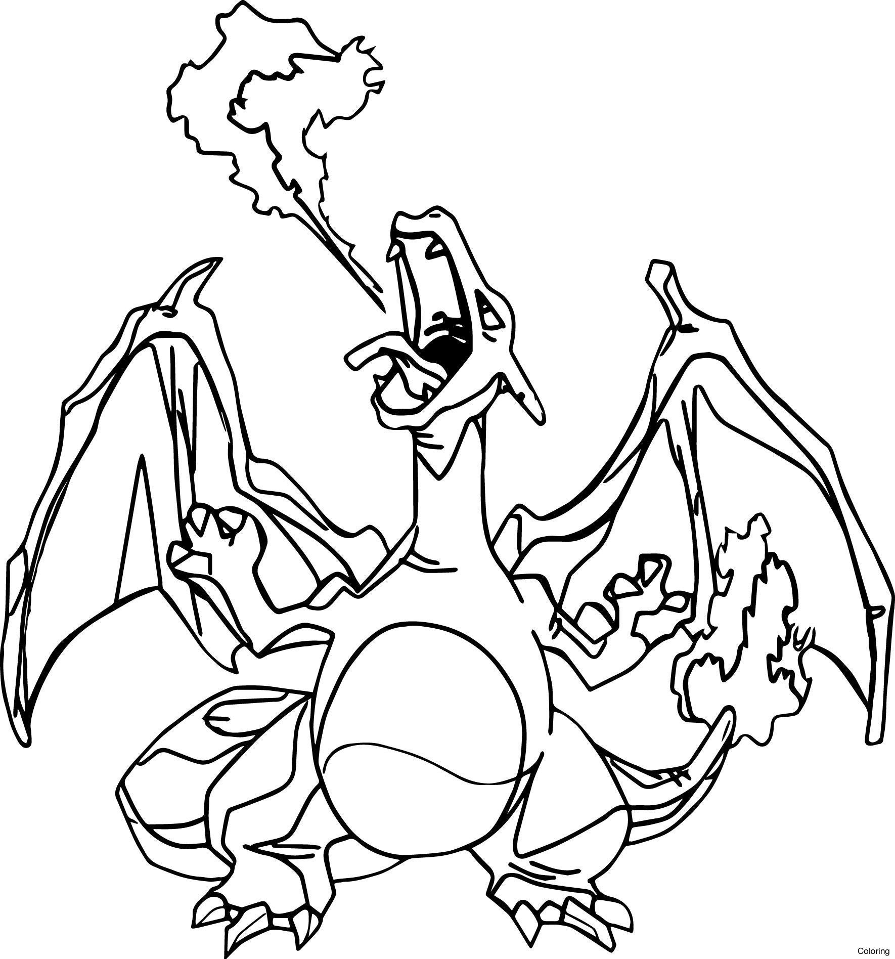 Pokemon Coloring Pages Charmander
