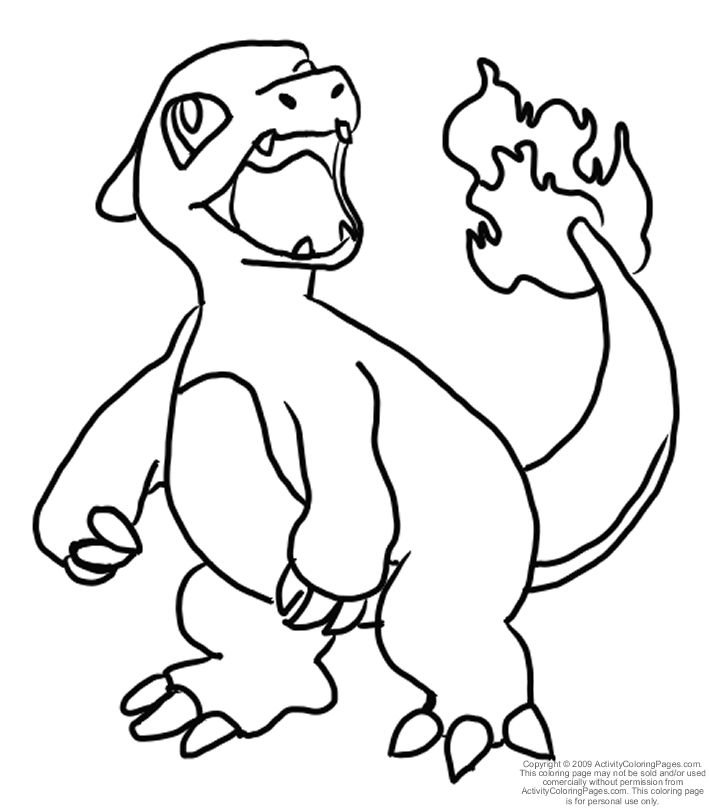 709x808 Moderno Pokemon Coloring Pages Charmander Componente