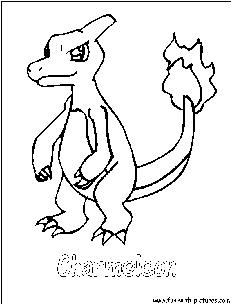 800x1050 Charmeleon Coloring Pages