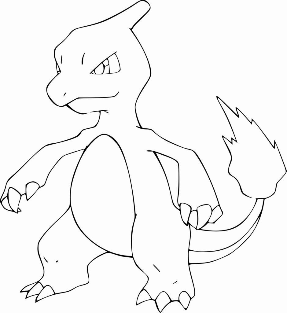 939x1024 Pokemon Charmeleon Coloring Page Endearing Enchanting 3