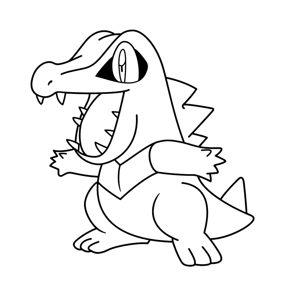 1000x1000 Fresh Pokemon Pictures Totodile Coloring Pages Gallery Great