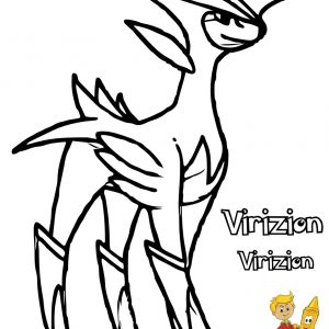 300x300 Pokemon Coloring Pages Virizion Best Of Kleurplaat Van Dedenne