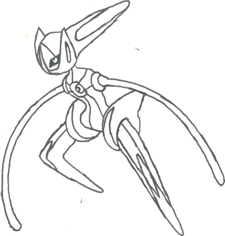 765x803 Deoxys Coloring Pages Normal Form On Regarding Coloring Pages Best