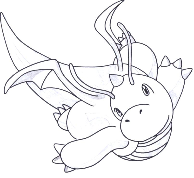 805x737 Pokemon Coloring Pages Dragonite Coloring Page Mega Inspired