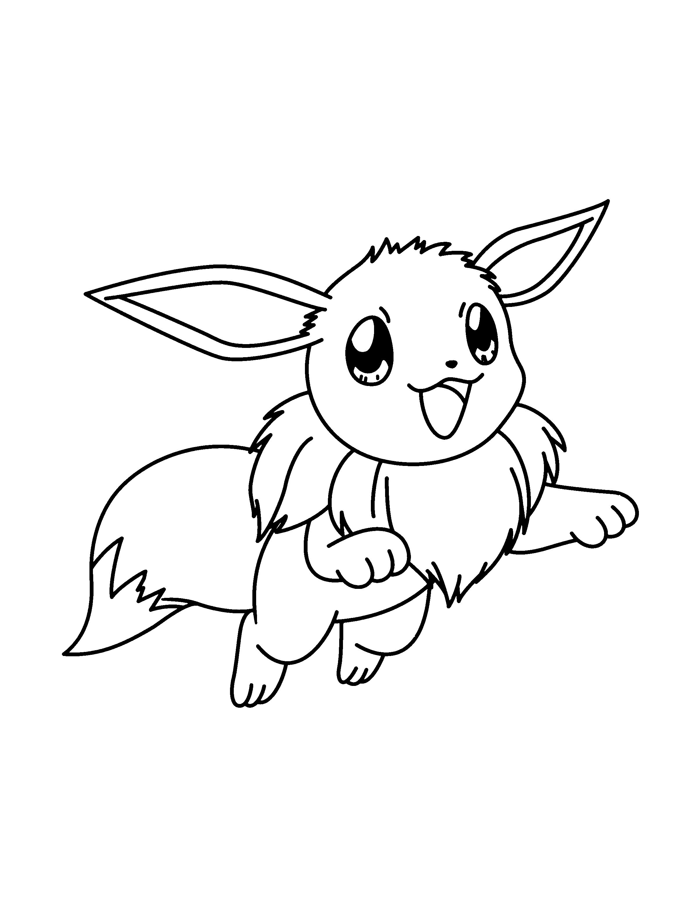 2400x3100 Pokemon Coloring Pages Eevee Evolutions 20 33