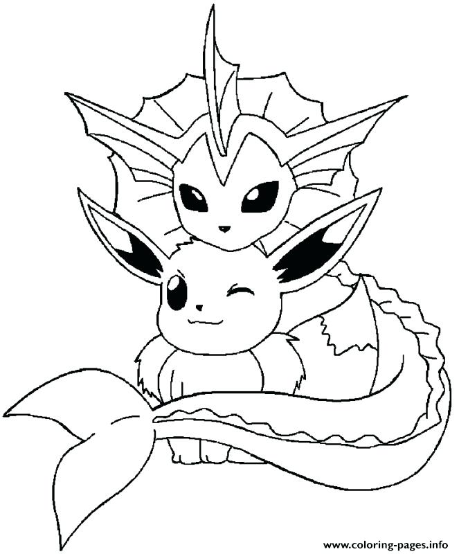663x800 Pokemon Coloring Pages Eevee Evolutions Collection Printable