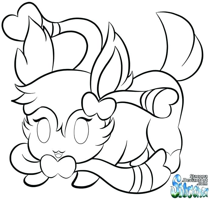 687x655 Eevee Pokemon Colouring Pages Gallery Of Coloring Pages Stock